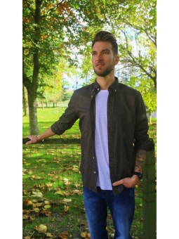 CHEMISE SLIM EN FLANELLE -...