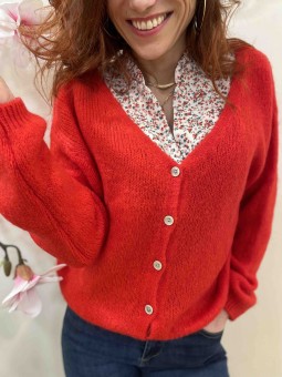 PULL CASSANDRE - ROUGE