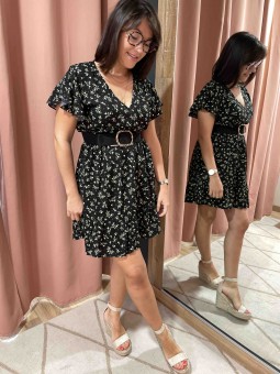 Robe fluide à fleurs