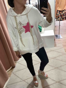 SWEAT ETOILE - FUSHIA