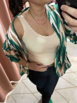 TOP LUCIE - BEIGE