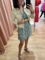 Veste en jean beige
