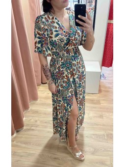Robe longue imprimée