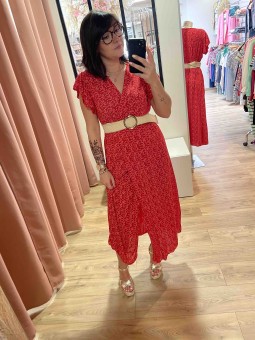 Robe longue cache coeur