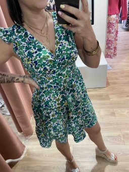 ROBE COURTE ÉLISSA - VERT