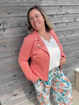 VESTE SAPHIA - CORAIL