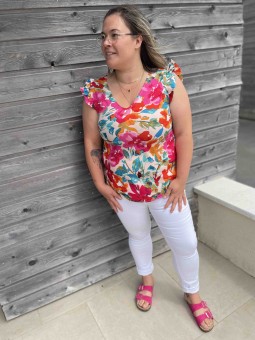 TOP LÉANNE - MULTICOLOR