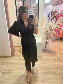 ROBE LÉNORA - NOIR