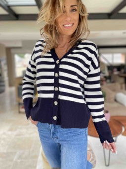 GILET LOUISA - MARINIERE