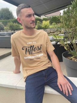 TSHIRT MC SANTOS - CAMEL