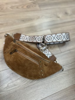 SAC BANANE CUIR BRUT