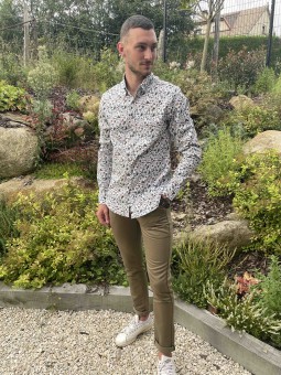 CHEMISE ML LUCKY - KAKI