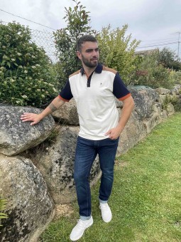POLO MC CELIO - BEIGE