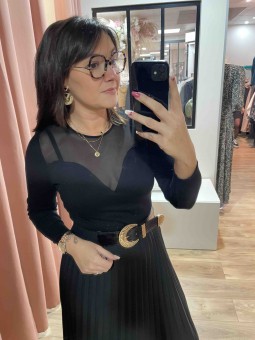 TOP MELISSA - NOIR