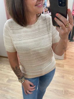 Top CORALIE - BEIGE