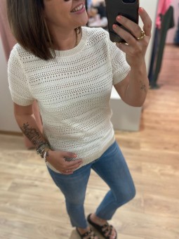 Pull en maille crochet