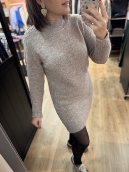 ROBE PULL CLARA - TAUPE