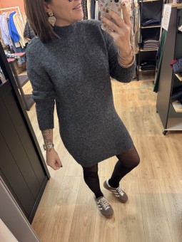 ROBE PULL CLARA - GRIS FONCE