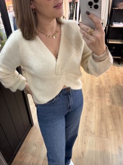 PULL LOUANIE - BEIGE