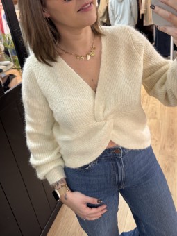 PULL LOUANIE - BEIGE