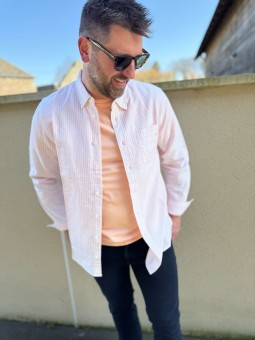 CHEMISE CLOUME - ROSE