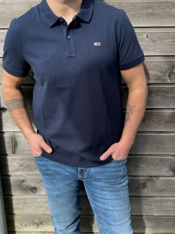 POLO PLACKET - MARINE