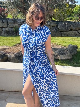 ROBE FANNY - BLEU