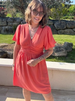 ROBE MÉLIA - ORANGE
