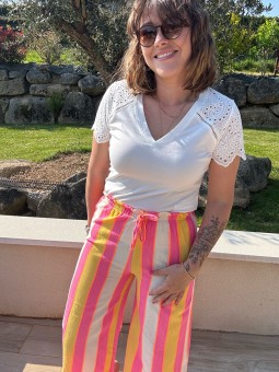 PANTALON MALIKA - FUSHIA