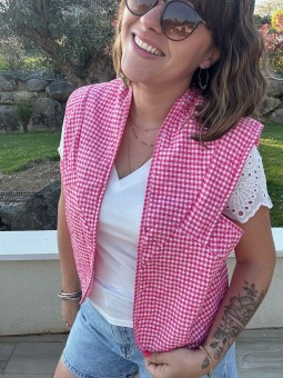 GILET SM MALVINA - ROSE