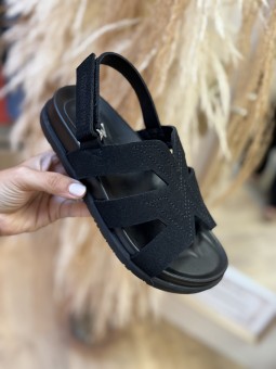 SANDALES SALLY - NOIR