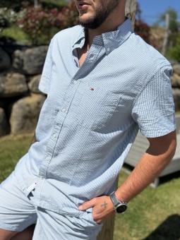 CHEMISE REG SEERSUCKER
