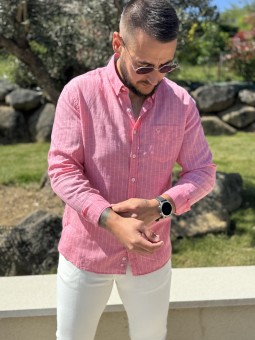 CHEMISE LORCEL - ROSE CLAIRE