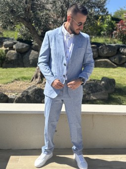 PANTALON RIVIERA - BLEU