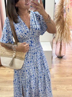 ROBE JULIANE - BLEU