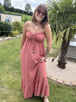 ROBE LEONIE - TERRACOTA