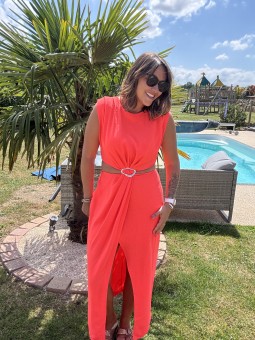 ROBE ALICIA - CORAIL