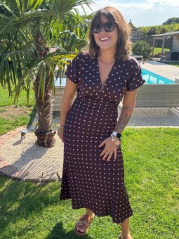 ROBE ARIANA - MARRON BRUN