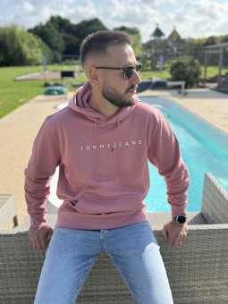 HOODIE  REG LINEAR - ROSE