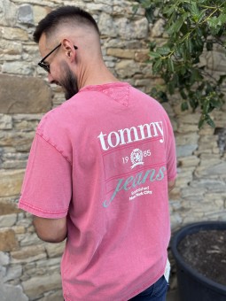 TSHIRT PLAY VINTAGE - ROUGE