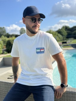 TSHIRT FLAG PLAY - BLANC