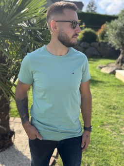 TSHIRT SLIM JERSEY - VERT