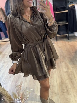 ROBE ANNAELLE - MARRON BRUN