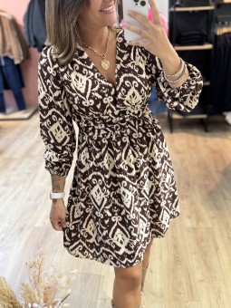 ROBE ERINA - MARRON BRUN