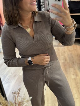 PULL MACHA - TAUPE