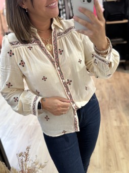 BLOUSE INAYA - BEIGE