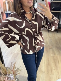BLOUSE EMILIA - MARRON BRUN