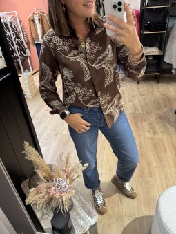 BLOUSE JOANA - MARRON BRUN