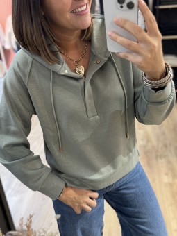 SWEAT DIANE - VERT CLAIR