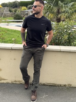 TSHIRT LINEAR CHES - NOIR